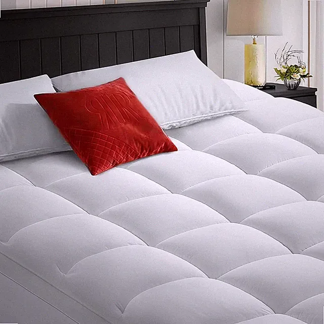 Extra Thick 4" Quilted Mattress Topper Overfilled Mattress Pad 8-21” Deep Pocket